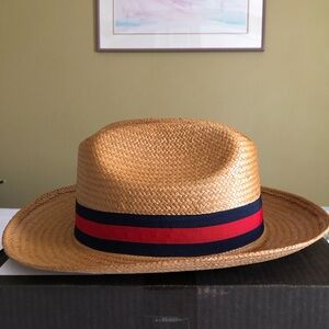 Men’s Straw Miller Ranch Fedora Hat - NWOT